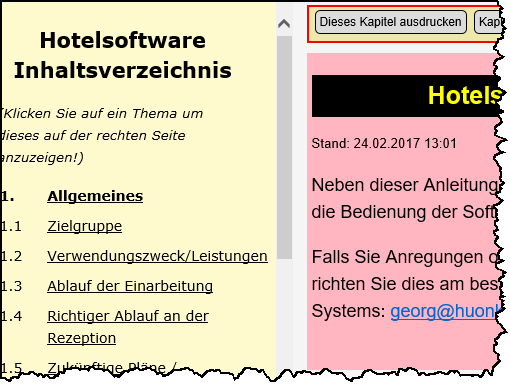 Anleitung/Hilfe zur Software