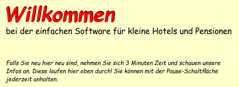 Willkommen bei der Hotelsoftware